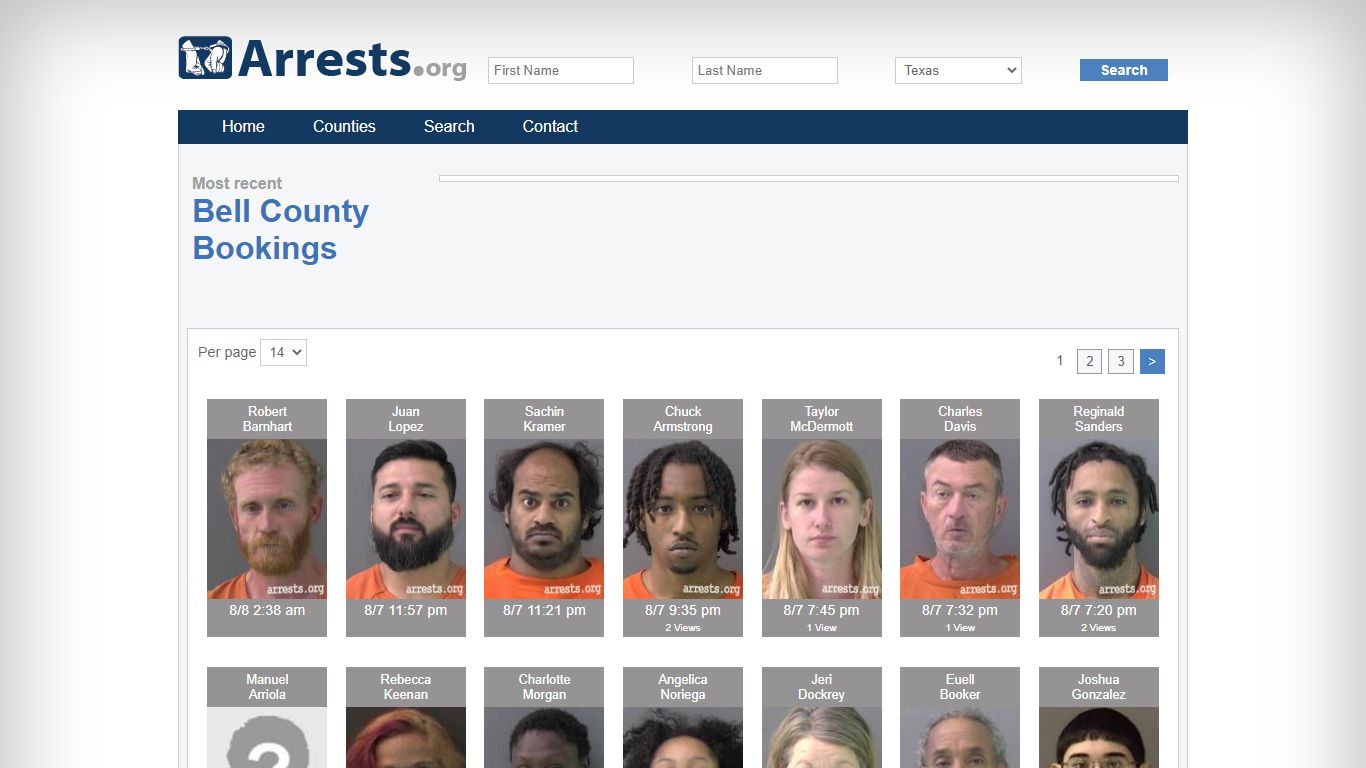 Bell County Arrests and Inmate Search